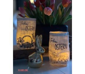 Stickserie - ITH Lichtbeutel Ostermorgen - 3 Motive & 4 Größen